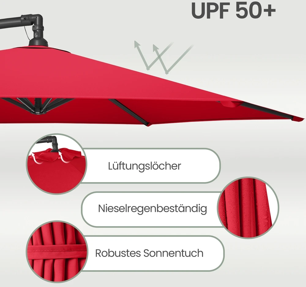 Songmics Skėtis Ø 300 cm
