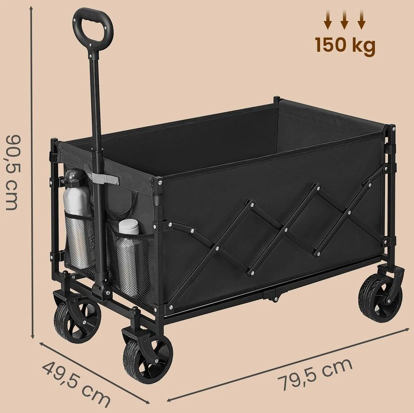 Songmics Vežimėlis 49,5 x 79,5 x 90,5 cm