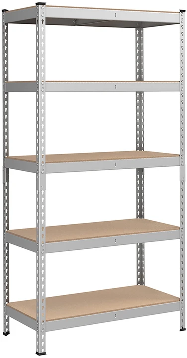 Songmics Stiprios konstrukcijos lentyna su 5 lentynomis 45 x 90 x 180 cm sidabrinė
