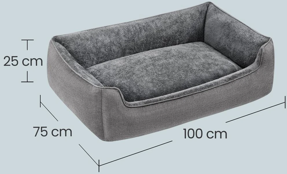 Songmics Gyvūnų lova 100 x 75 x 25 cm