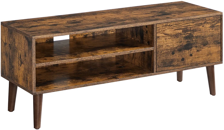 TV staliukas Songmics Vasagle 120 cm ilgio pramoninio dizaino TV spintelė