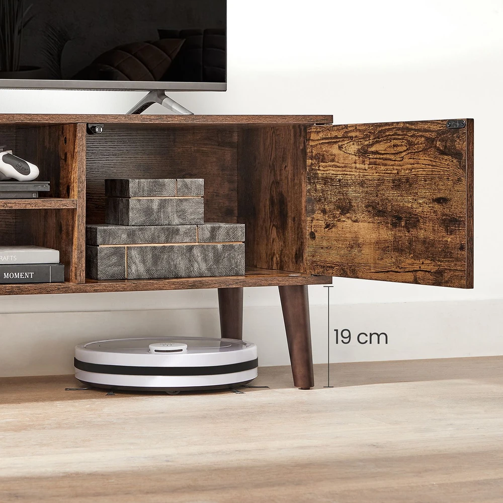 TV staliukas Songmics Vasagle 120 cm ilgio pramoninio dizaino TV spintelė