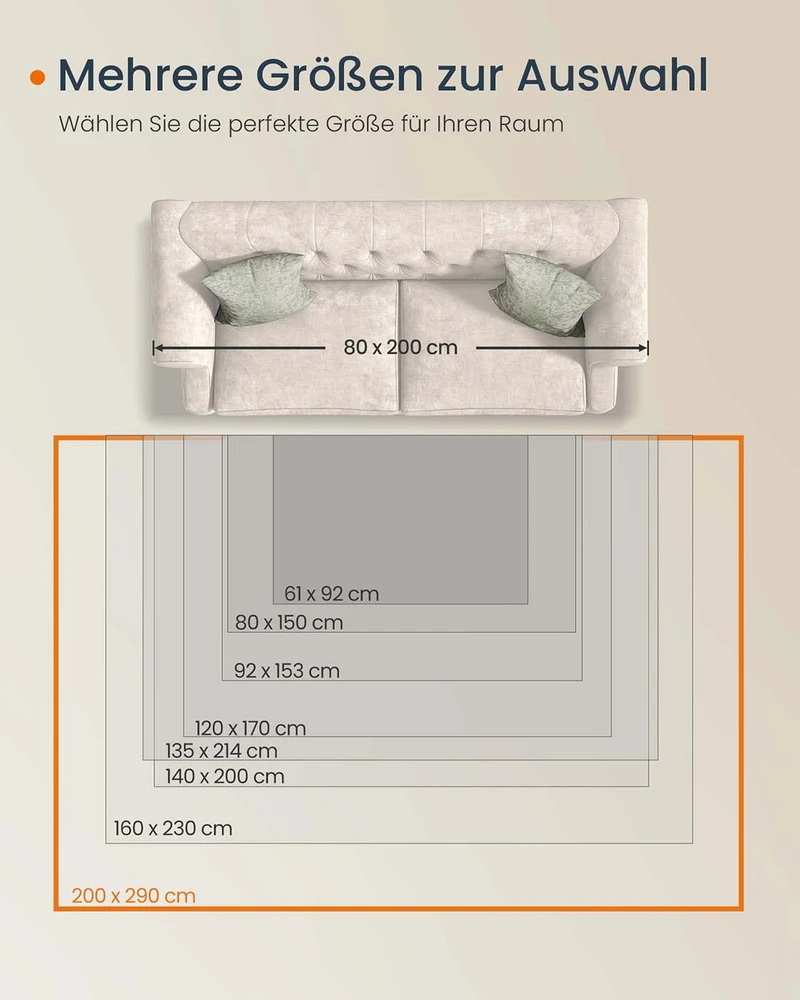 Songmics Kilimas 200 x 290 cm