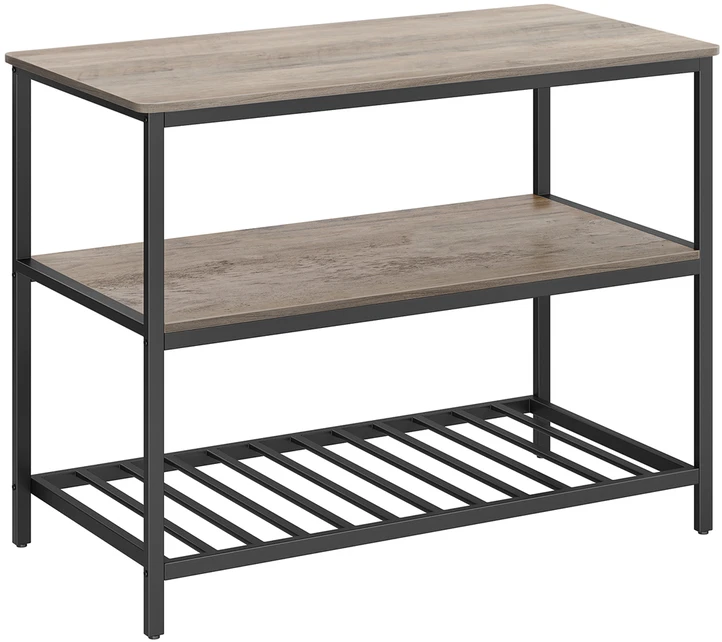 Songmics Vasagle 3 pakopų virtuvės lentyna 60 x 120 x 90 cm pramoninė