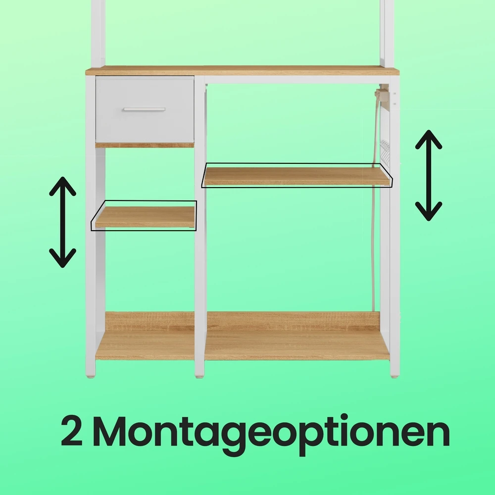 Songmics Virtuvės lentyna 40 x 80 x 180,4 cm