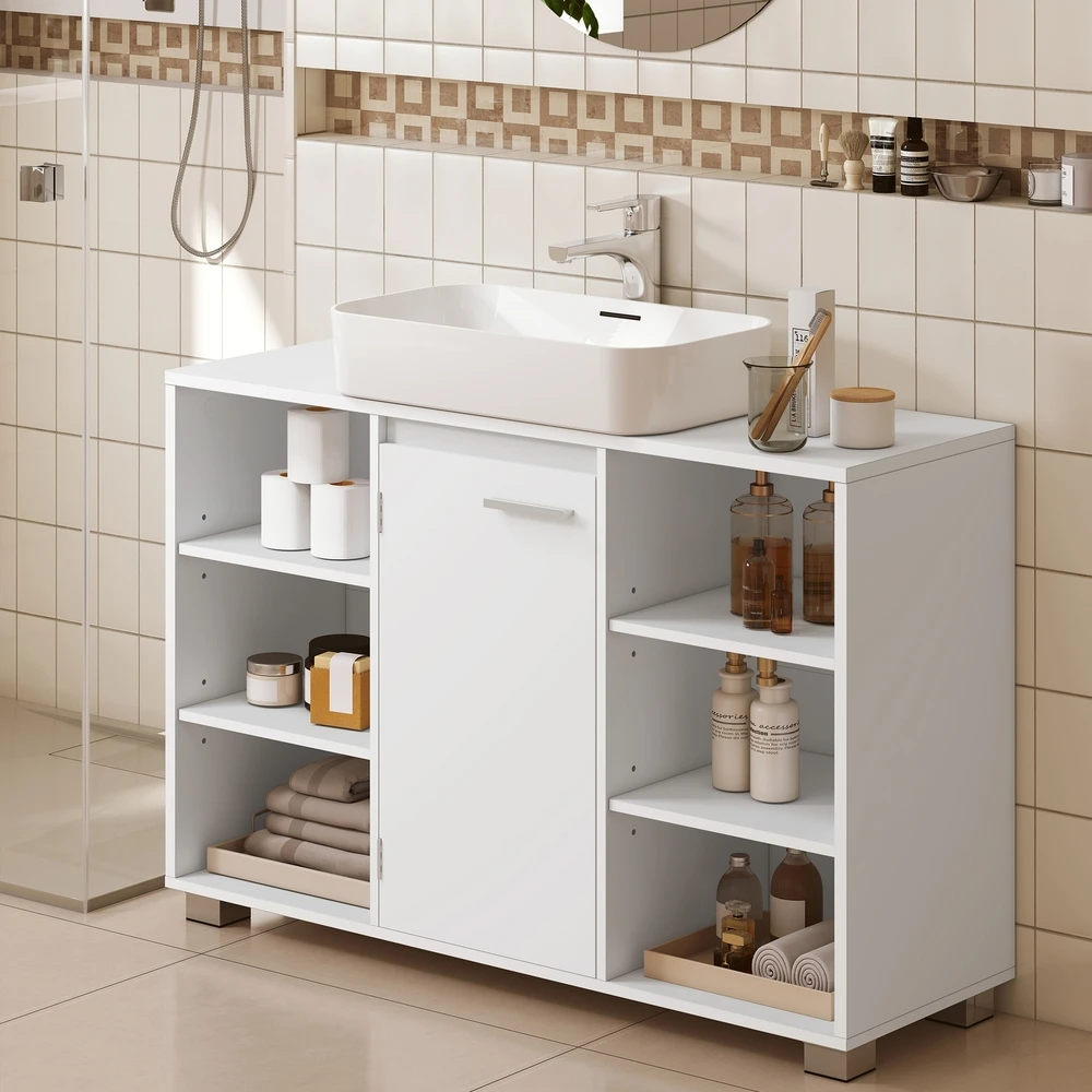 Songmics Spintelė po praustuvu 30 x 90 x 60 cm