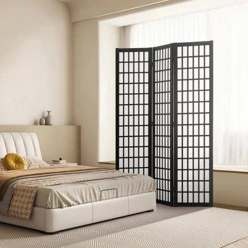 VEVOR Japonų kambario dalytuvas, 3 panelių siena