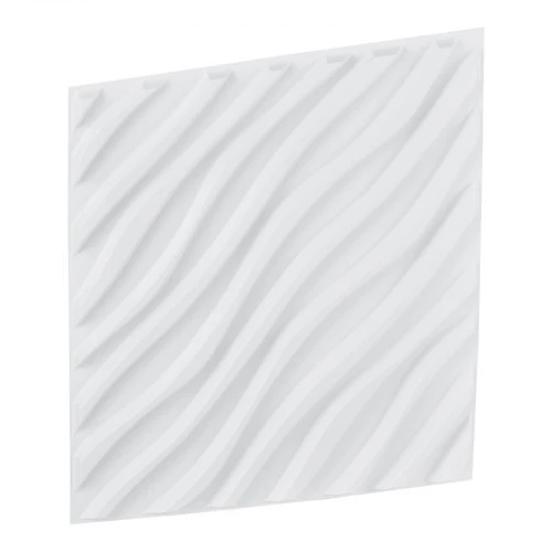 VEVOR 3D sienų plokštės 12 vnt. baltos PVC