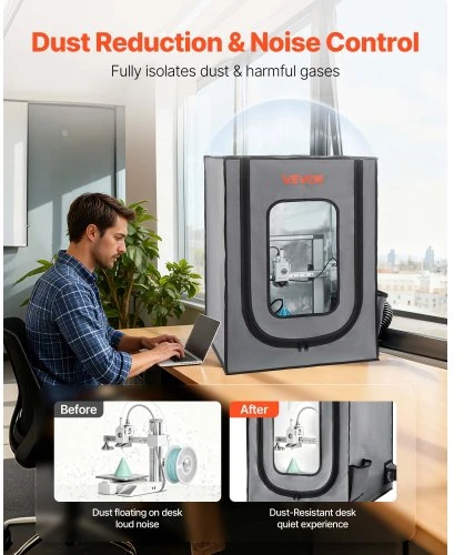 VEVOR 3D spausdintuvo dangtis su ventiliacija