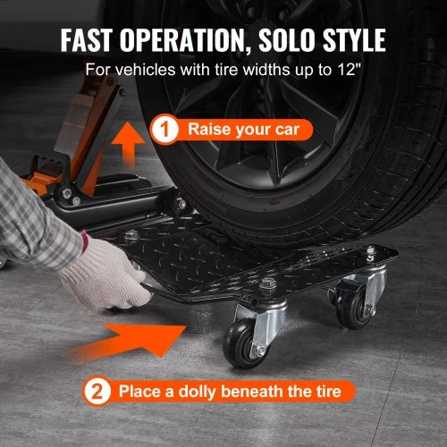 VEVOR Automobilio ratų transportavimo platformos 4 vnt, 3 ton