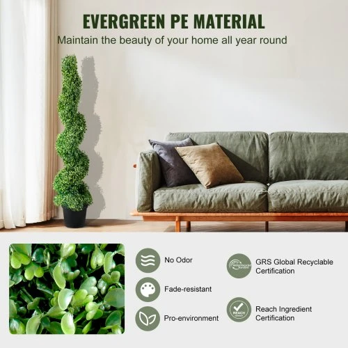 VEVOR Dirbtiniai bugieniai medžiai 120 cm (2 vnt.)