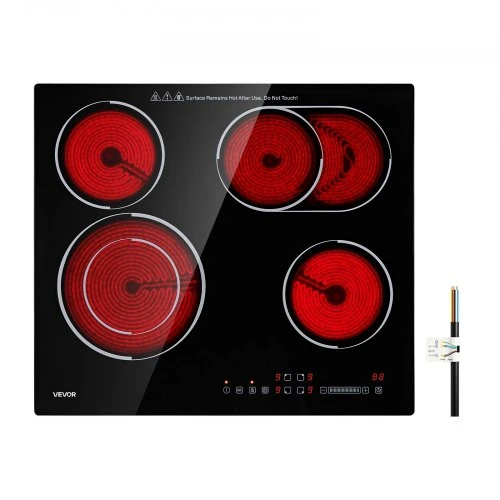 VEVOR Elektrinė kaitlentė 60 cm, 4 zonos