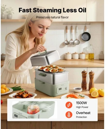 VEVOR Elektrinis maisto garintuvas 13 l, 2 aukštų