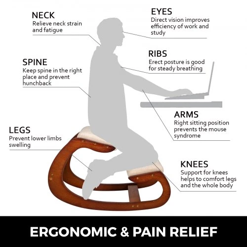 VEVOR Ergonomiška kėdutė suamžinamasis krūvis iki 100 kg