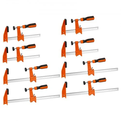 VEVOR F spaustuvų rinkinys medienai, 8 vnt., 15 cm ir 30 cm, iki 272 kg