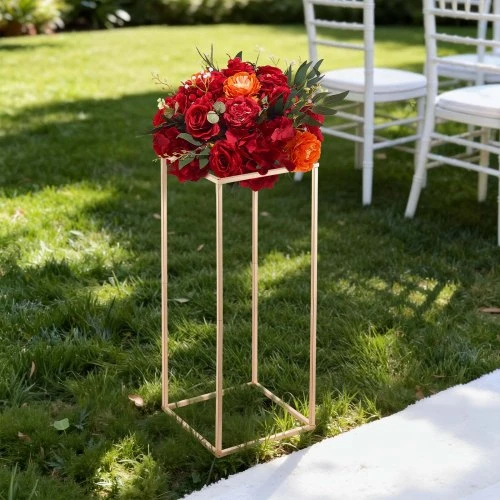 VEVOR 60 cm aukso gėlių stovas vestuvėms