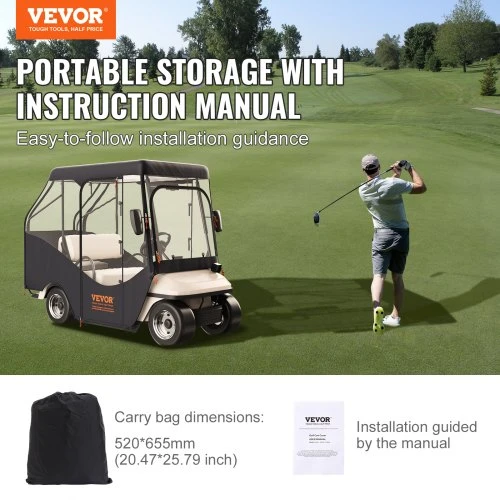 VEVOR Keturių vietų golfų vežimėlių dangtis
