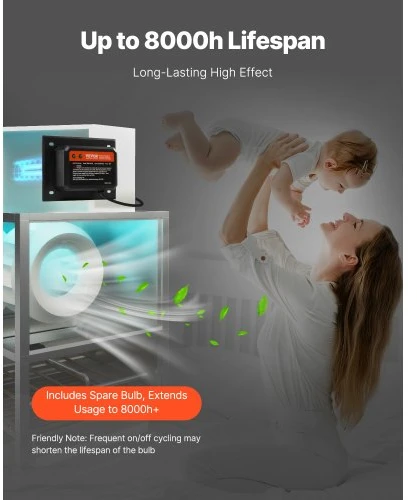 VEVOR Dujotiekio UV oro valytuvas