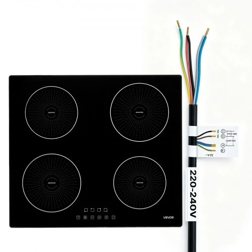 VEVOR Indukcinė kaitlentė 60 cm, 4 zonos