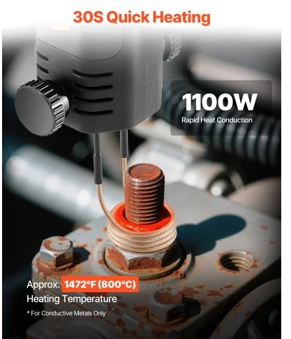 VEVOR Indukcinė veržliarakčio sistema 1100W 230V