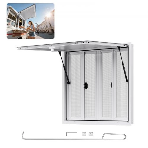 VEVOR 92x92 cm maisto vilkiko aptarnavimo langas