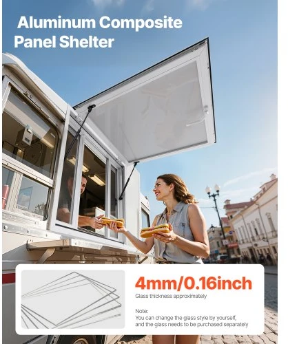 VEVOR 92x92 cm maisto vilkiko aptarnavimo langas