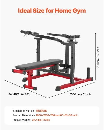 VEVOR Krūtinės spaudimo staklės 205 kg