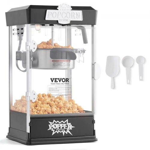 VEVOR Stalinis spragėsiais aparatas 480W 4oz juodas