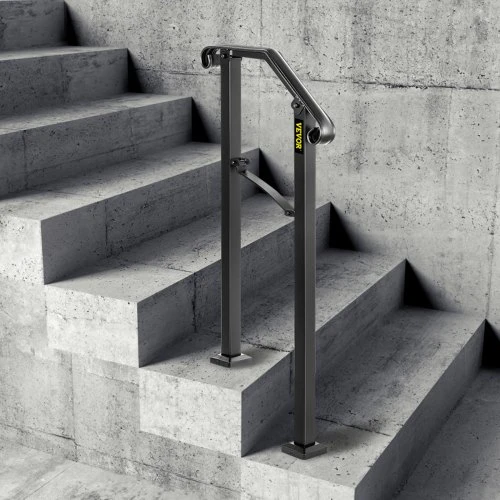 VEVOR Balkonas 1–2 žingsniams juodas