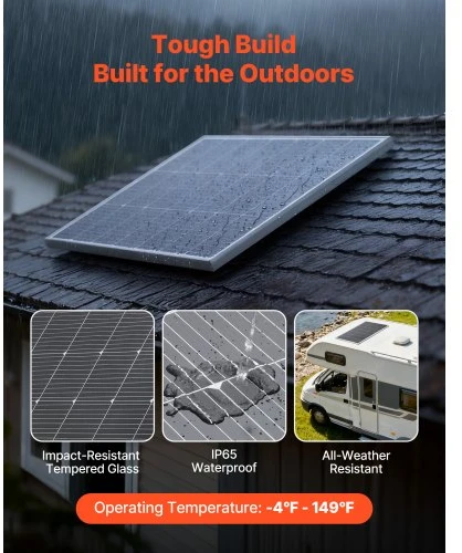 VEVOR 200W monokristalinis saulės modulis