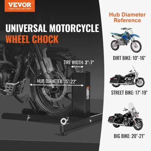 VEVOR Motociklų stovas su ratų fiksatoriumi