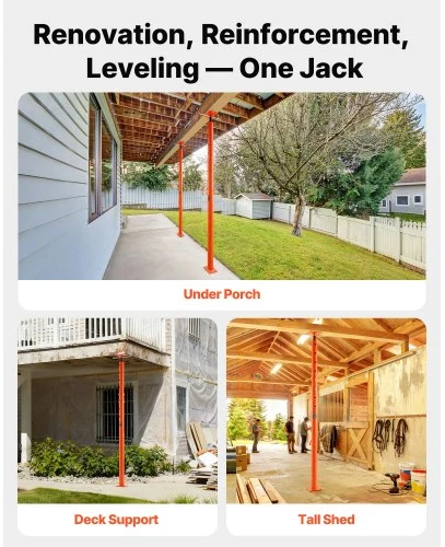 VEVOR Reguliuojamas grindų domkratas 134–236 cm