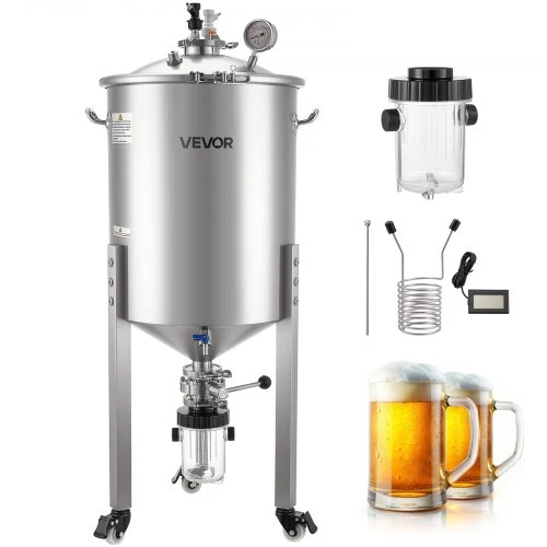 VEVOR Nerūdijančio plieno kūginis fermentatorius, 60 l