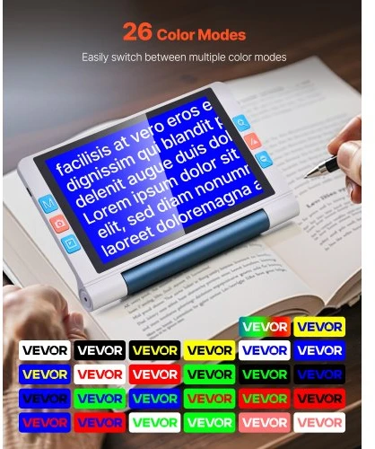 VEVOR Nešiojamas elektroninis vaizdo didintuvas