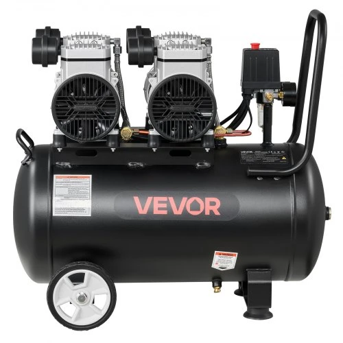 VEVOR Oro kompresorius 50 l, 3 kW, bealyvis, 255 l/min, 8 bar