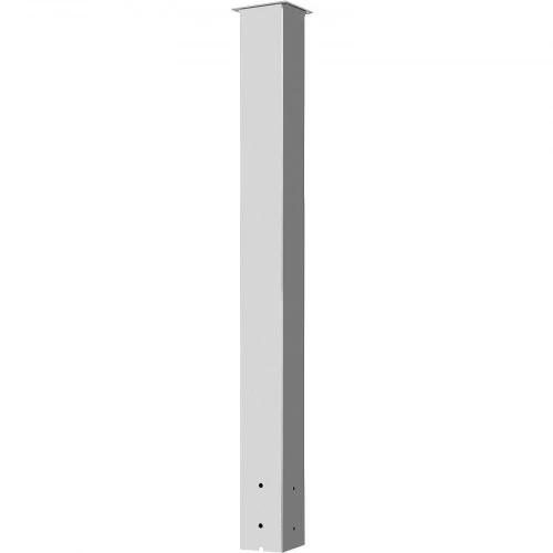 VEVOR Pašto dėžutės stovas, 109 cm, baltas, Q235 plienas, paviršinis montavimas