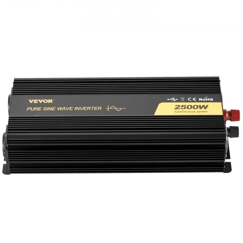 VEVOR Grynos sinusinės bangos keitiklis 2500W, USB
