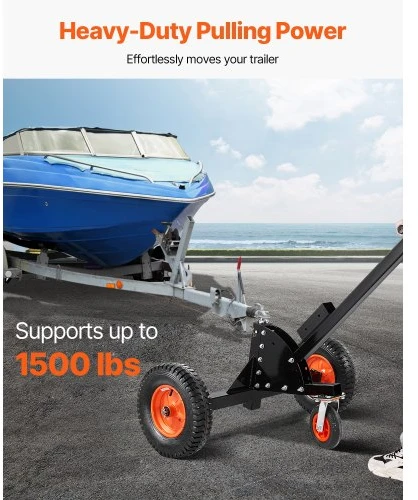VEVOR 1500lbs priekabos vežimėlis 2in1 su vežimėliu
