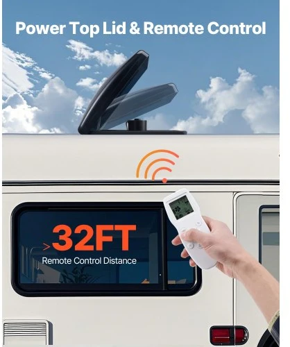 VEVOR RV stogo vėdinimo ventiliatorius su nuotoliniu valdymu