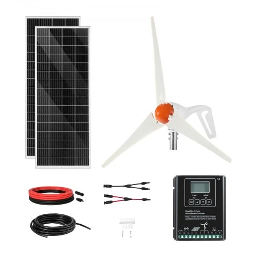 VEVOR 12V 400W saulės ir vėjo energijos rinkinys
