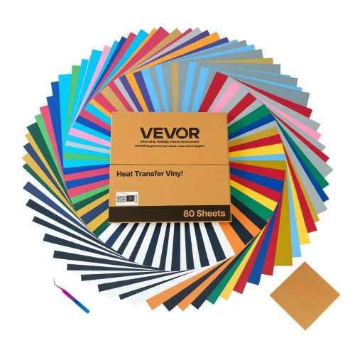 VEVOR Šilumos perdavimo vinilo rinkinys 80 vnt.