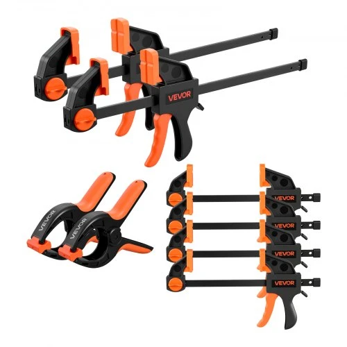 VEVOR Spaustuvų rinkinys medienai, 8 vnt., 15 cm ir 30 cm, iki 70 kg
