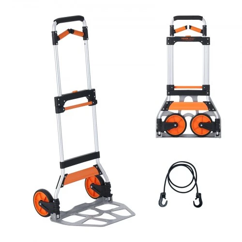 VEVOR Sulankstomas aliuminio vežimėlis, 140 kg apkrova