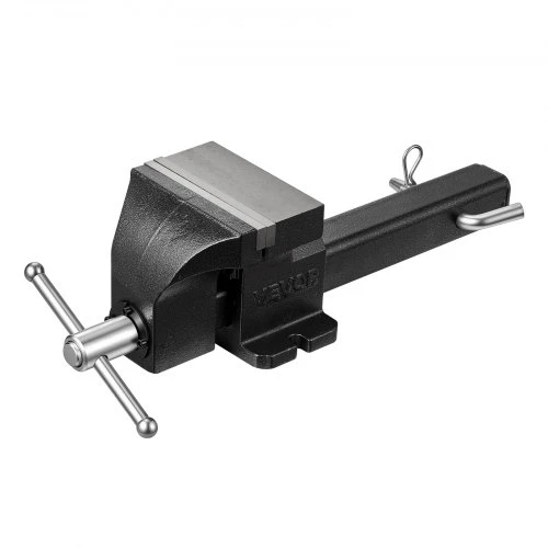 VEVOR Sunkvežimio prikabinamas spaustuvas CZ06, žiočių plotis 150 mm, iš kaliojo ketaus, žiočių atsidarymas iki 142 mm