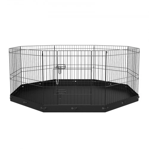 VEVOR Šunų maniežas, 8 panelių metalinis maniežas