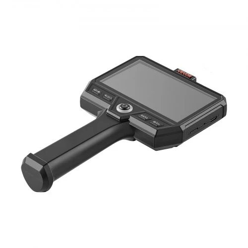 VEVOR Trigubos lęšio endoskopas su 10 m kabeliu, 5" HD IPS ekranu, 8 + 2 šviesomis, 8X priartinimu, 5000 mAh, IP67