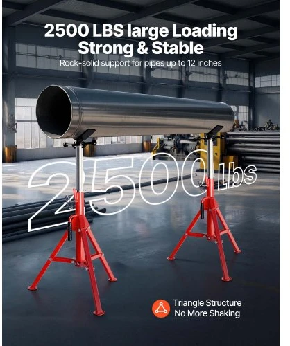VEVOR V formos vamzdžio stovas 0.3-30.5 cm, reguliuojamas aukštis 71.1-132.1 cm
