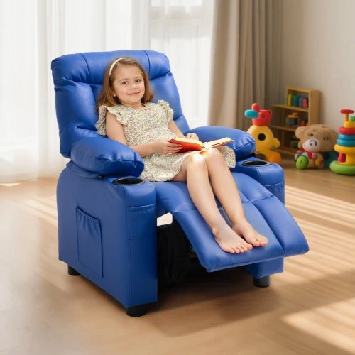 VEVOR Vaikiška recliner sofa su puodelių laikikliais