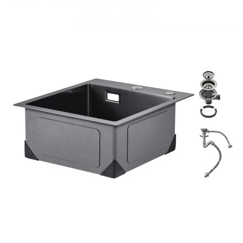 VEVOR Virtuvės kriauklė 40 cm vienos dubenėlės