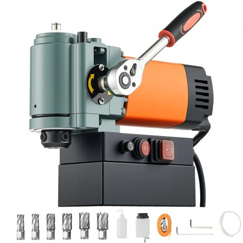 VEVOR Žemo profilio magnetinė gręžimo mašina, 1300 W, 35 mm